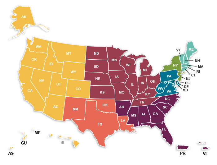 Map of United States