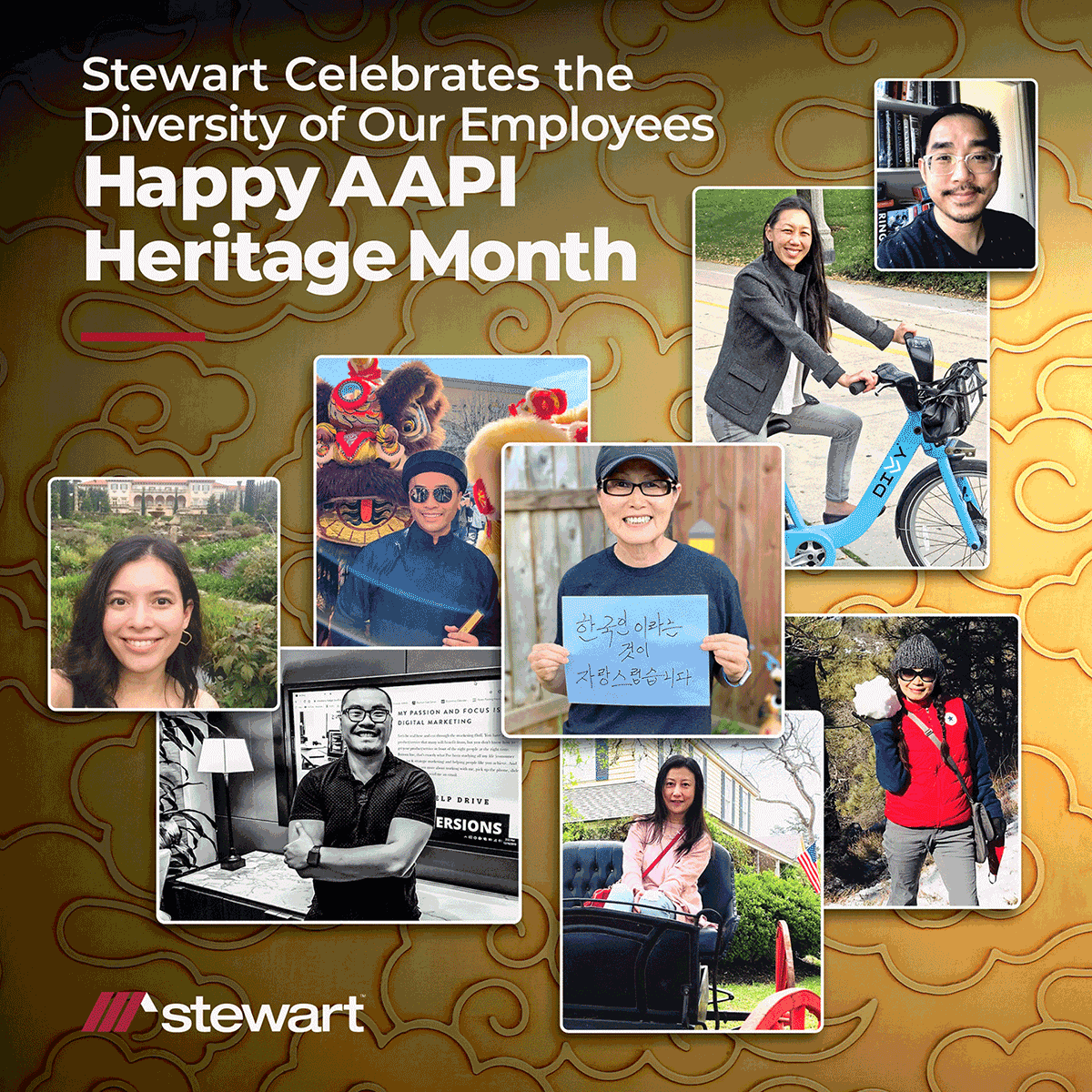 Stewart celebrates Asian American and Pacific Islander Heritage month.