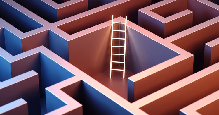 Maze With Escape Ladder