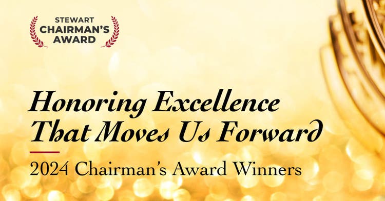 Honoring Excellence That Moves Us Forward: 2024 Stewart Chairman's Award