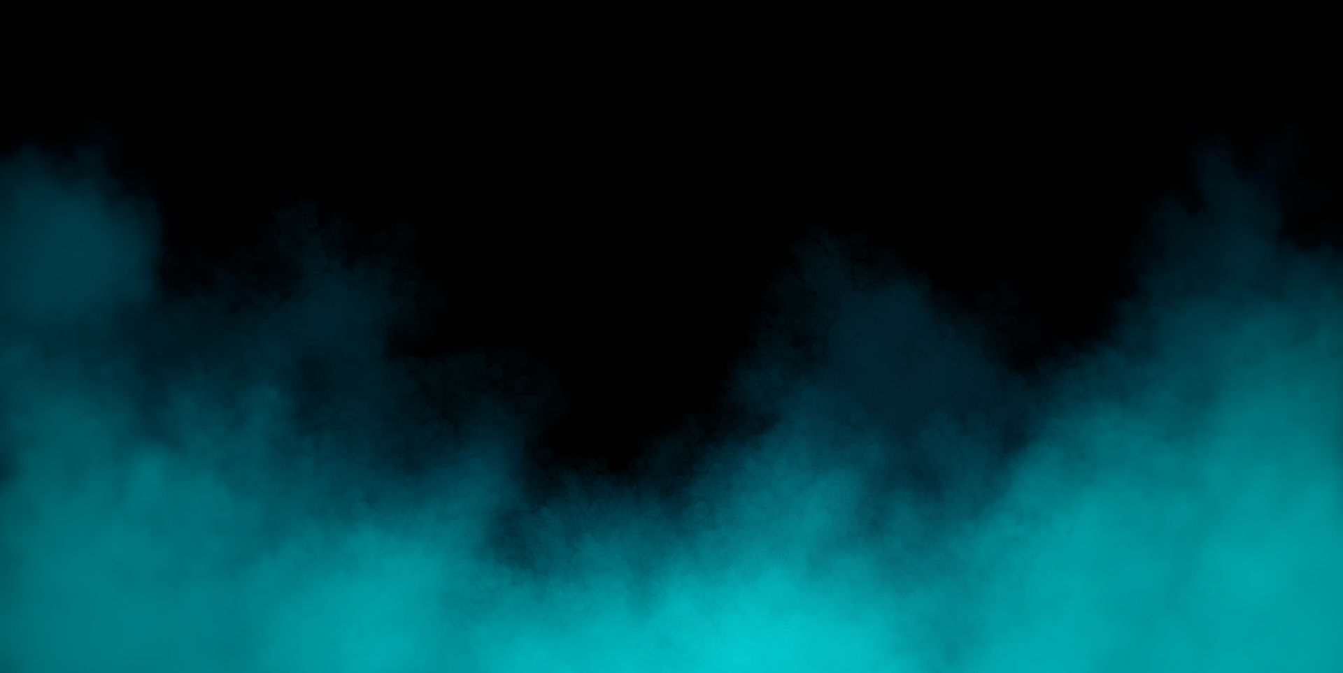 Teal Smoke on Black Background